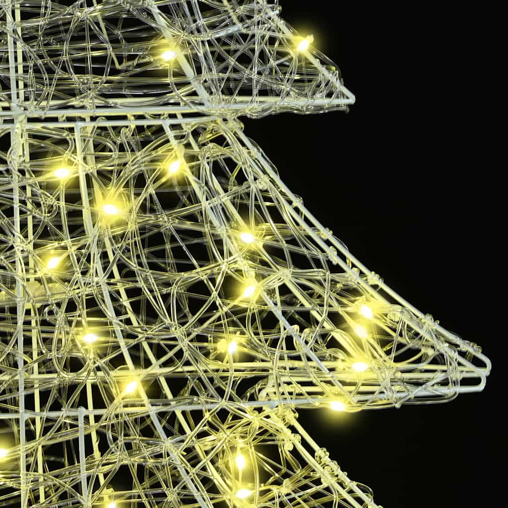 Christmas Tree with 100 LEDs Warm white 120 cm Acrylic